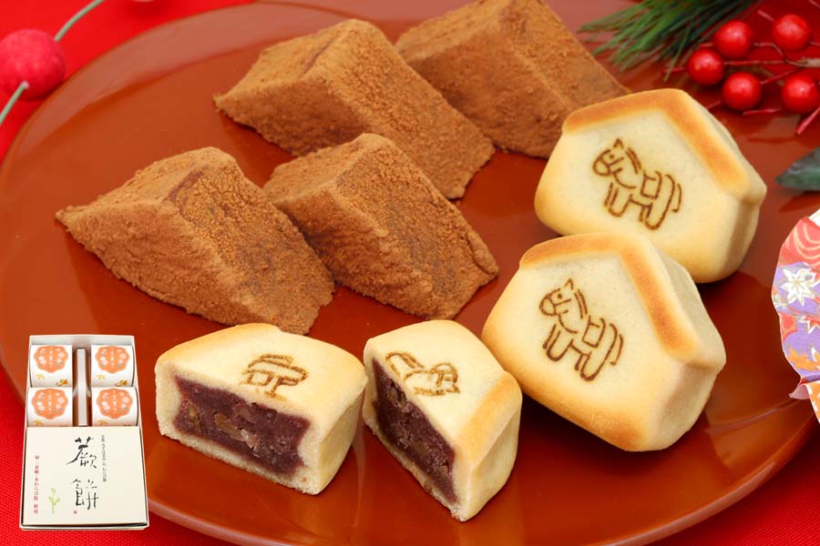 本わらび餅250g・干支菓子4個