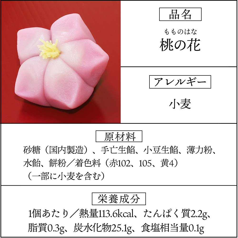 上生菓子桃の花