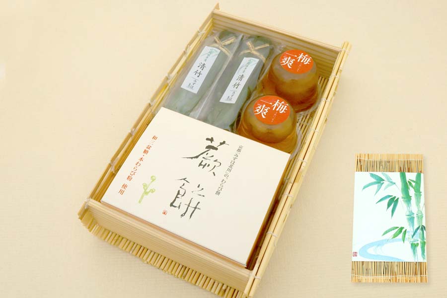 すだれ箱入り 竹セット