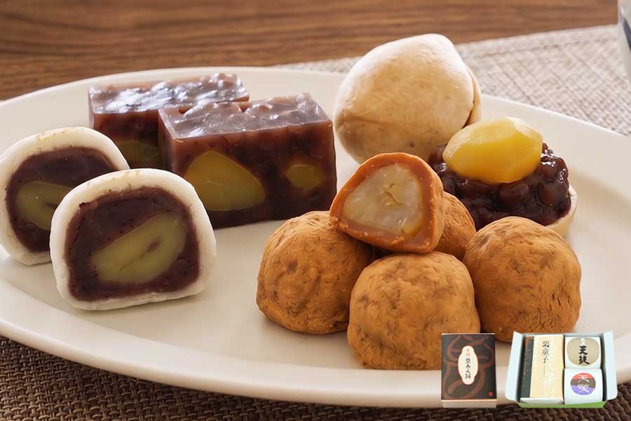 栗の和菓子食べくらべセット