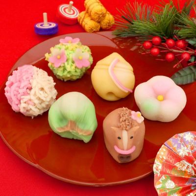 迎春上生菓子６個箱