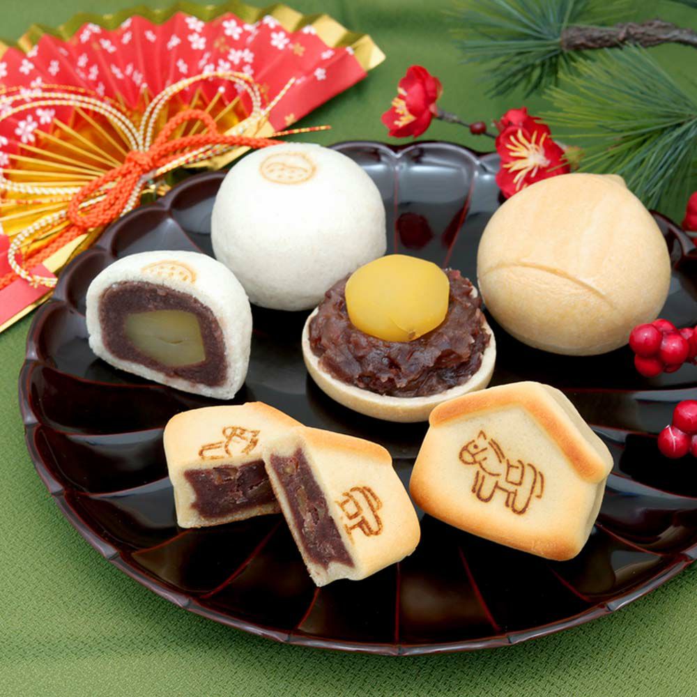 干支菓子２個・天上天鼓２個・天楽２個セット 