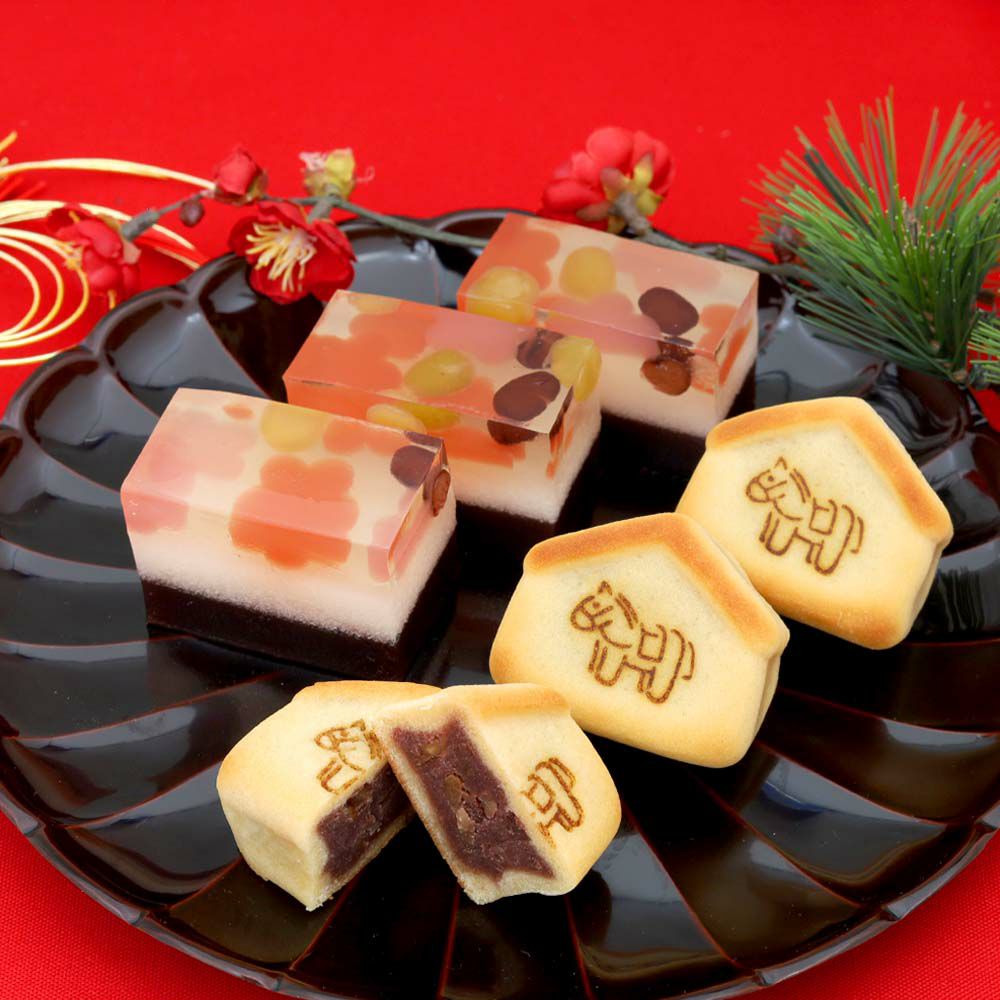零れ梅・干支菓子4個セット